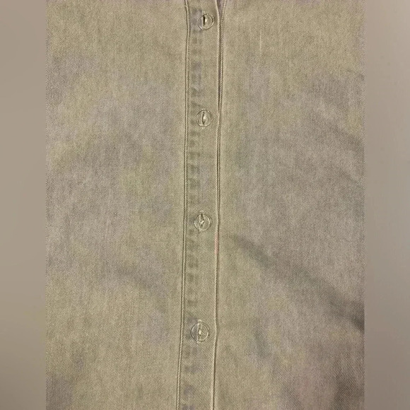 PINKLILY CHAMBRAY LONG SLEEVE MINI DRESS SIZE XL - Picture 7 of 10